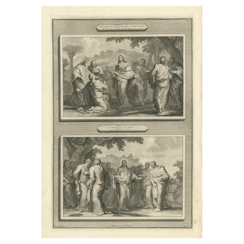 Healing of a Possessed Man & Calling of the Apostles, Pieter Mortier, ca. 1700