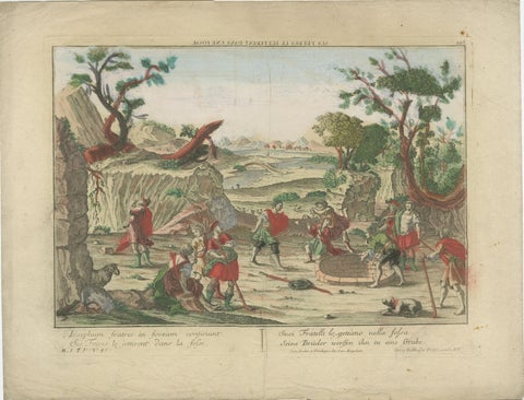 Set of 6 Vue d’Optique Prints, Story of Joseph in Egypt, Hand-Colored, c.1770, view 7