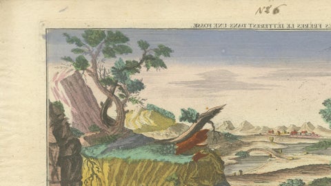 Optical Print of Joseph Thrown into a Pit by His Brothers, 1770, Biblical Scene, close-up 5