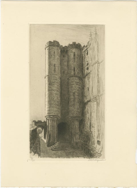 Le Mont Saint-Michel Original Etchings by Arthur Mayeur, Limited Edition 1926, view 6