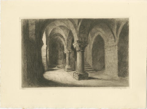 Le Mont Saint-Michel Original Etchings by Arthur Mayeur, Limited Edition 1926, view 8