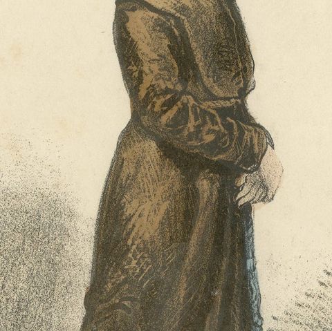 Passioniste, 1862 Litho of a Passionist Monk embodying Humility and Simplicity, close-up 2