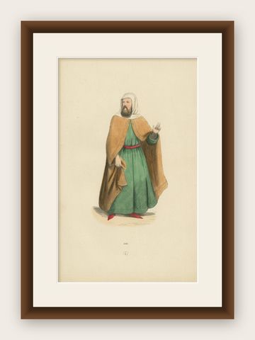 Emissary of Tradition: Portrait of a Jewish Scholar from the Past, 1847, shown framed