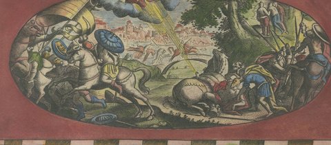 The Travels of Saint Paul, Antique Map by Abraham Ortelius, circa 1590, close-up 2