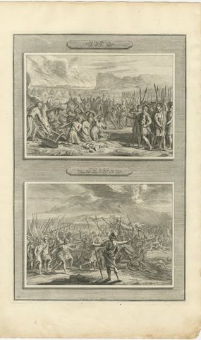 Achan Punished and Joshua Commands the Sun to Stand Still, Mortier circa 1700