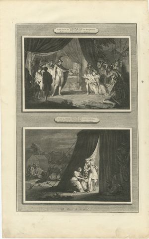 Judith Before Holofernes and Judith Beheads Holofernes, Mortier circa 1700, view 2