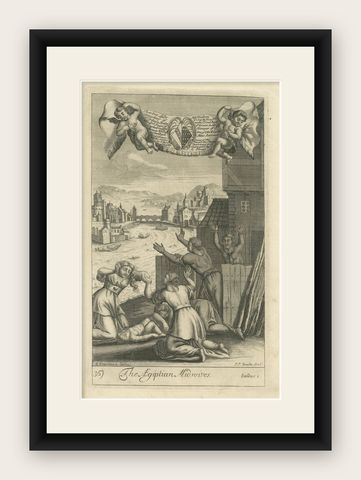 Exodus and Defiance: P.P. Bouche's 1705 Engraving of the Egyptian Midwives, shown framed
