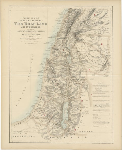 Turkey in Asia: Biblical Regions and the Holy Land from The Royal Atlas (1856), view 2