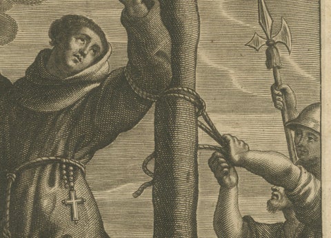 The Martyrdom of Father John Forest, Burned by Order of Henry VIII in 1538, close-up 2