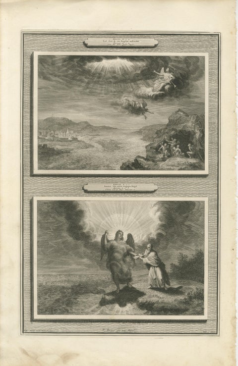 Antique Biblical Engravings, Mortier Amsterdam, Apocalypse Cycle, c.1700, view 4