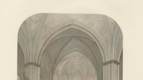 Uppsala Cathedral Memorial Chapel, Gustavianska Grafkoret, Lithograph 1877, close-up 6