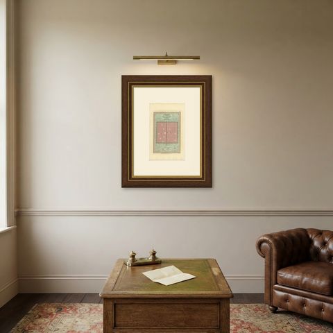 Antique Plan of the City of Babylon, Hand-Colored, Wyld, 1823, shown framed on a wall, true to size