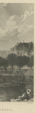 Strasburg Cathedral, Alsace, Steel Engraving after B. Foster, circa 1865, close-up 2