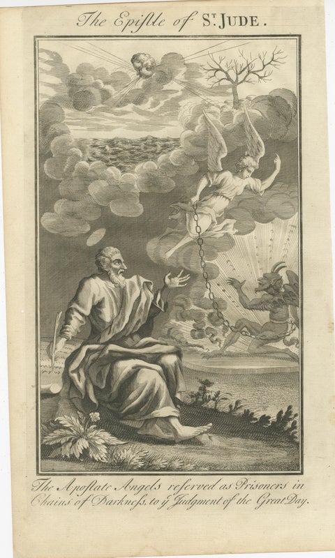 Biblical Engravings, Vision of Candlesticks, Apostle Jude & Judgment of Angels, view 3