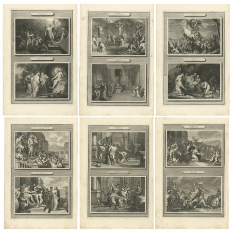 The Passion of Christ, Twelve Dramatic Scenes, Pieter Mortier Engravings, c1700