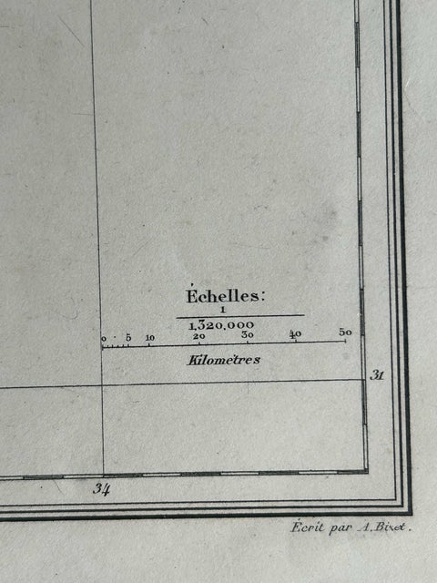Palestine: Tribes & Maccabees, Antique Map by Migeon, Paris, 1892, view 9