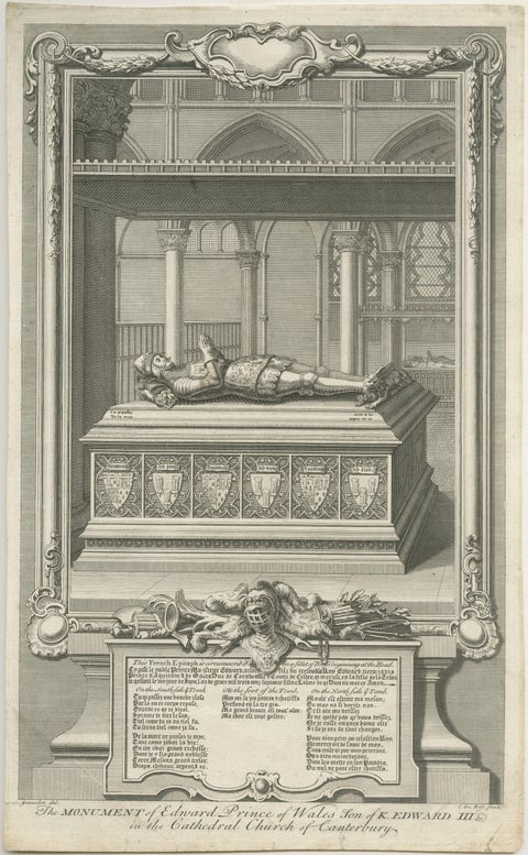Westminster Abbey Monuments, Five English Engravings after Gravelot c.1730, view 3