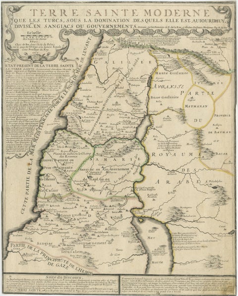 1720 Maps of the Holy Land: Ancient and Modern by De Fer and Danet, view 2