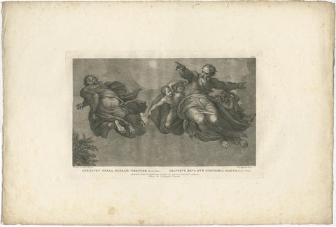 Print of the Vegetation & Sun & Moon, from Frescoes in the Sistine Chapel, c1780, view 2
