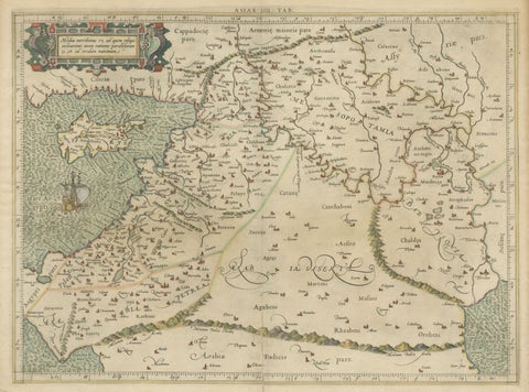 Mercator's Ptolemaic Map of the Holy Land, Cyprus and Syria, circa 1580, view 3