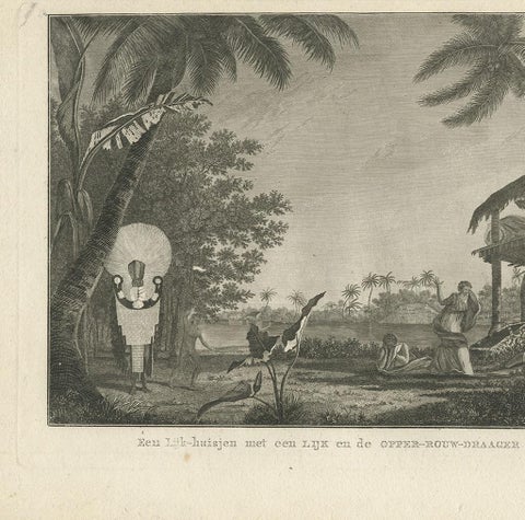 Antique Print of a Funeral Ritual by Cook, 1803, view 3