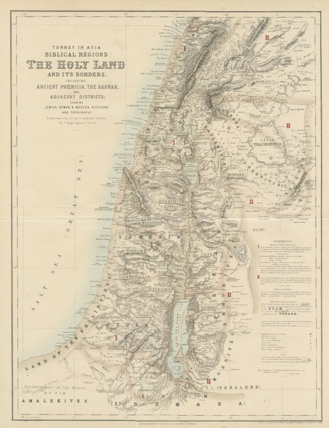 Turkey in Asia: Biblical Regions and the Holy Land from The Royal Atlas (1856), view 3