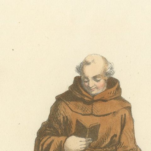 The Humble Path: Portrait of a Franciscan Monk, Plate 45, 1862, close-up 1