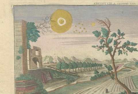 Optica Print of Joseph Relating His Dream to His Brothers, 1770, Biblical Scene, close-up 4