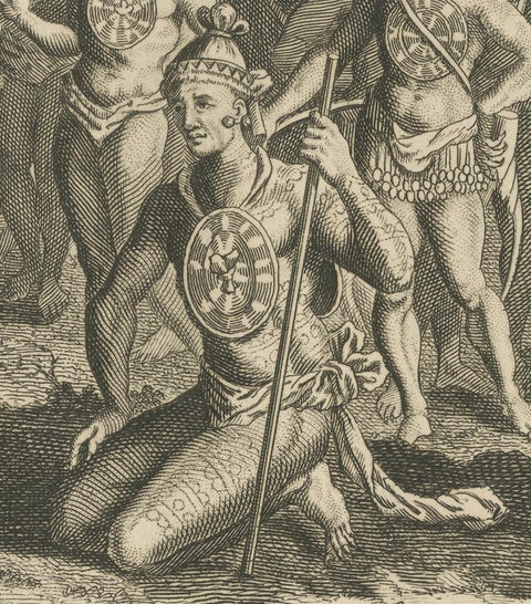 Pre-Battle Rituals: The King of Florida and His Magician, ca.1780, close-up 3