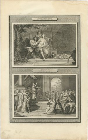 Susanna and the Elders and Susanna Delivered by Daniel, Mortier, circa 1700, view 2