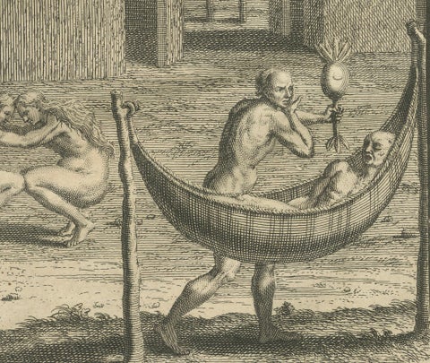 Funeral Ceremonies of the Orinoco and Brazilian Indigenous Peoples, 1734, close-up 1