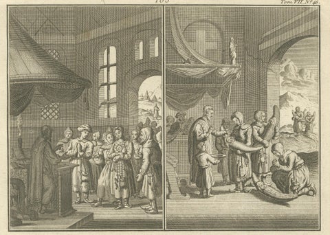 Marriage, Baptism, and Other Customs of the Sami People in Lapland, 1726, close-up 6