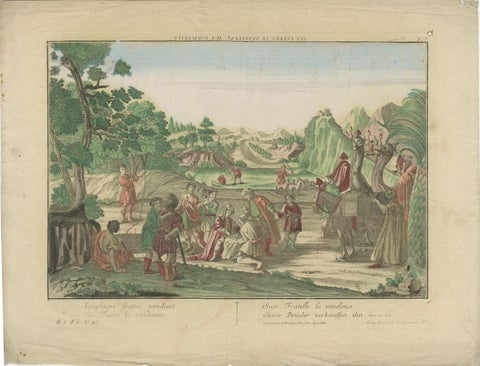 Set of 6 Vue d’Optique Prints, Story of Joseph in Egypt, Hand-Colored, c.1770, view 6
