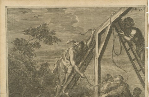 The Martyrdom of Secular Priests and One Benedictine Monk by Parlement, c.1680, close-up 1