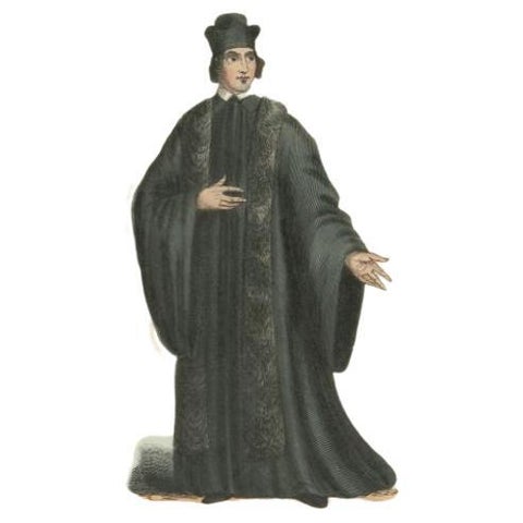 Antique Print of a Monk of the Alexians, 1845, view 2