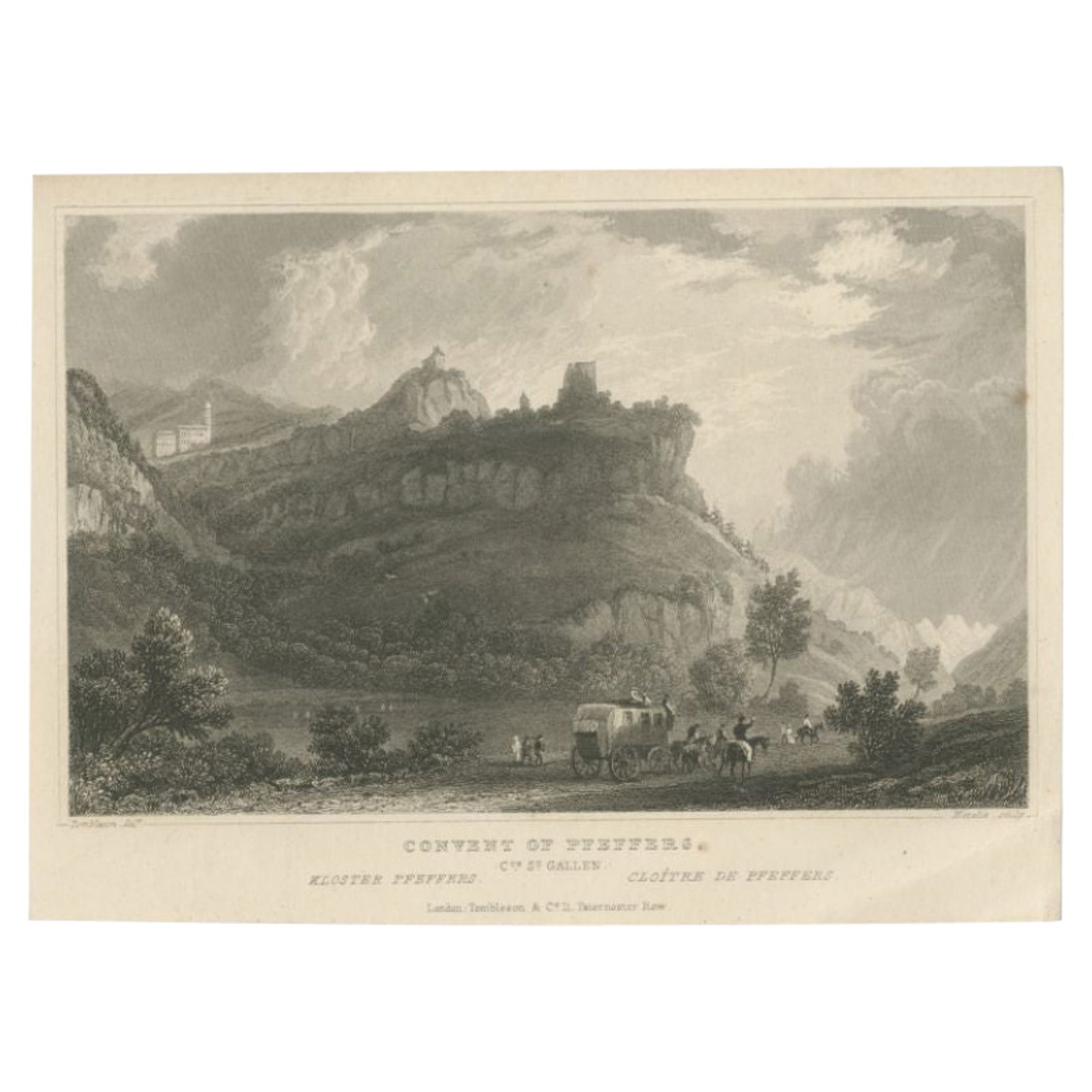 Abbey of Pfäfers, Pirminsberg in Pfäfers, Bad Ragaz, St Gallen, Switzerland