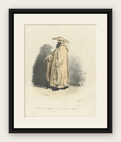 Benedictine Camaldolese Monk: A Reflection of Solitude and Contemplation, 1862, shown framed