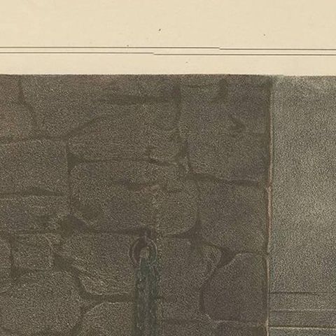 Antique Religious Print 'No. 17' Apostle Paul in Prison, circa 1840, close-up 1