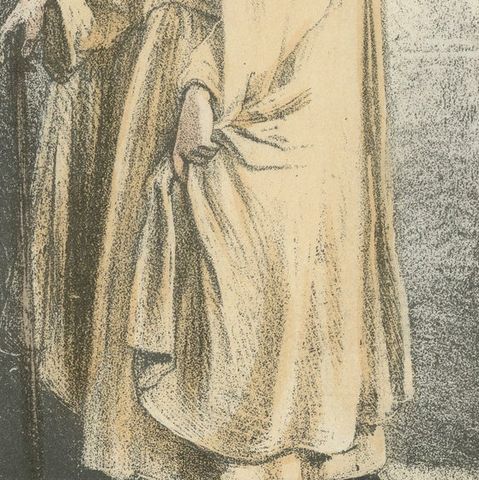 Benedictine Camaldolese Monk: A Reflection of Solitude and Contemplation, 1862, close-up 2