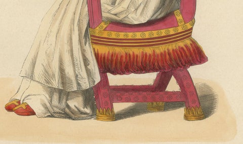 In Sacred Contemplation: Pope Sixtus IV on the Papal Throne, 1847, close-up 1