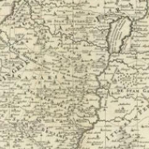 Antique Map of the Holy Land by Van Luchtenburg, c.1720, close-up 2