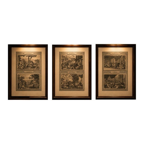 Antique Biblical Engravings, Mortier Amsterdam, Joseph Cycle, c.1700