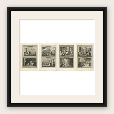 Acts of the Apostles, The Missions, Trials, and Miracles of Saint Paul, ca.1700, shown framed