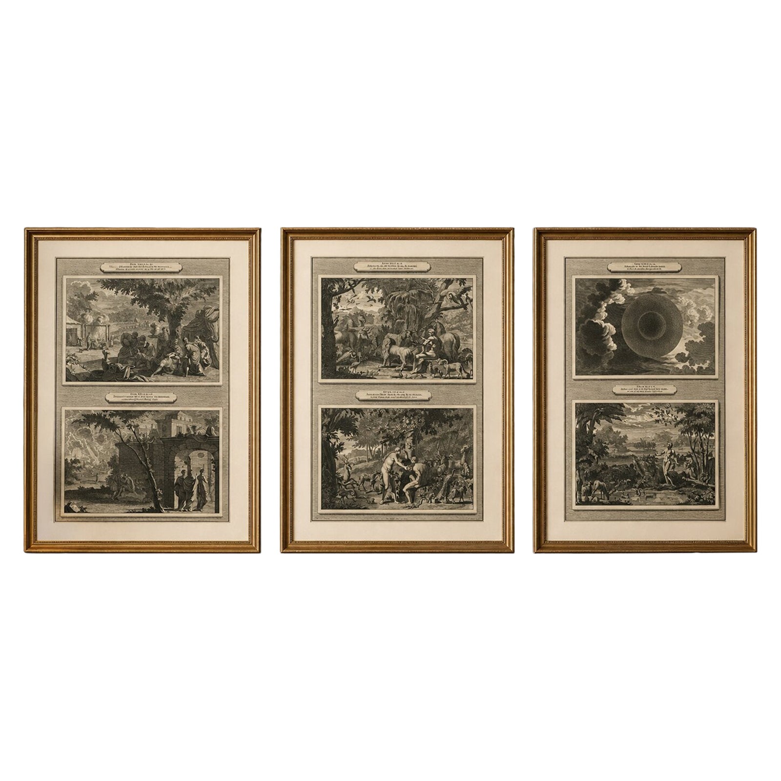 Creation of the World & Genesis Scenes, Mortier Amsterdam, circa 1700