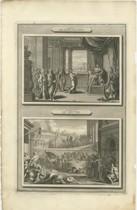 Biblical History Engravings, Joseph and Moses, Dutch Bible Series c.1700, view 5
