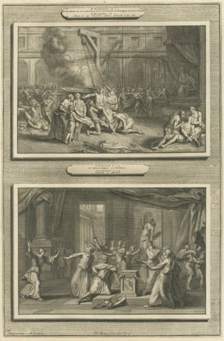 Martyrdom of the Maccabee Brothers and Zeal of Mattathias, Mortier, circa 1700