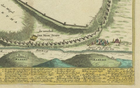 1720 Weigel Engraving of Jerusalem: A Biblical View from Josephus' Perspective, close-up 3