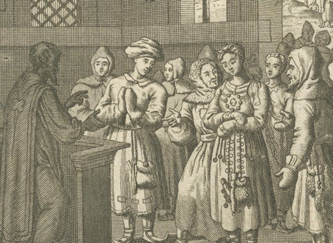Marriage, Baptism, and Other Customs of the Sami People in Lapland, 1726, close-up 4