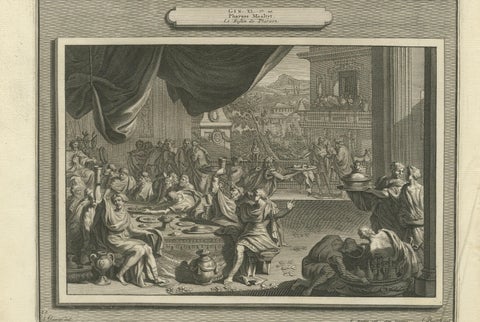 Antique Biblical Engravings, Mortier Amsterdam, Joseph Cycle, c.1700, close-up 6